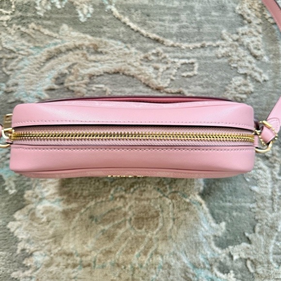 COACH Mini Jamie Camera Bag in Signature Canvas - Powder Pink with Gold Hardware - Picture 6 of 11